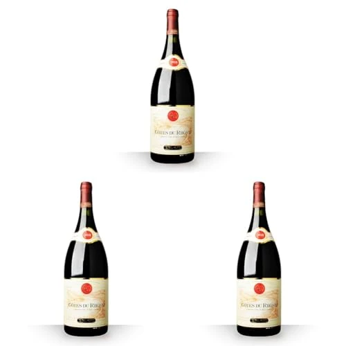 Guigal Cotes Du Rhone Rouge Magnum Red Wine, 1.5l (Pack of 3)
