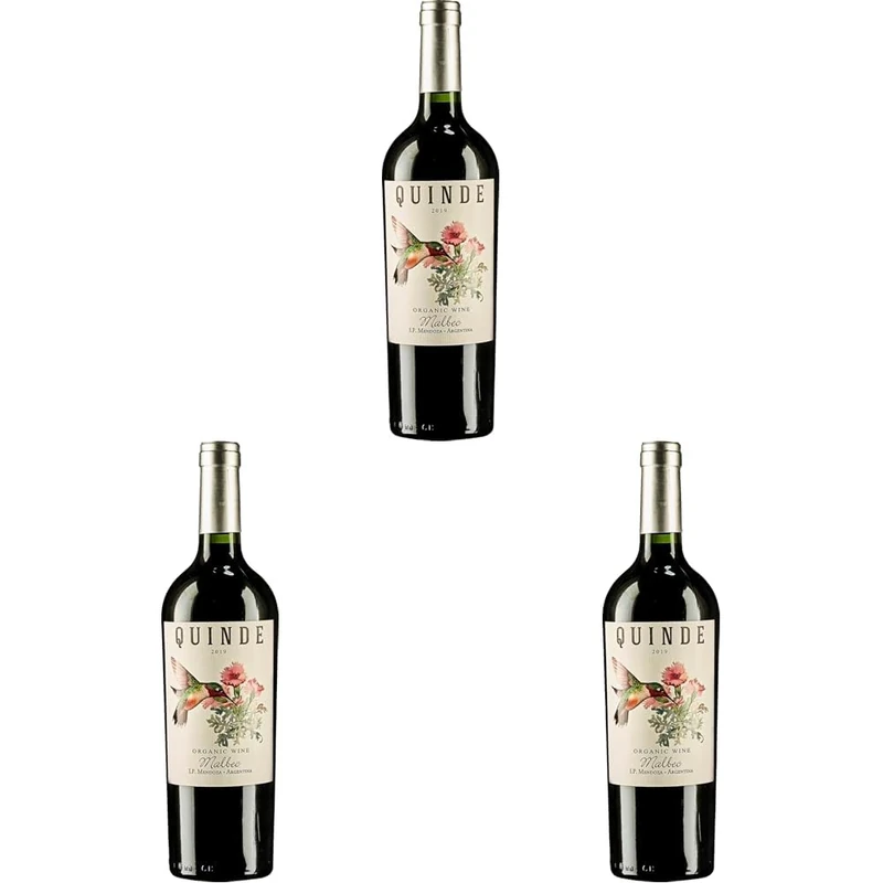 "Quinde" Reserve, Organic Malbec, Bodegas Vinecol, Argentina - 75cl (Pack of 3)