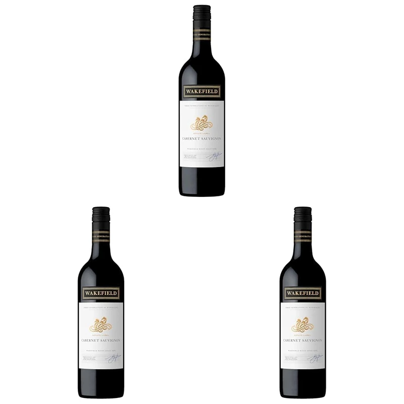 Wakefield Estate Cabernet Sauvignon, Australian Red Wine (Pack of 3)