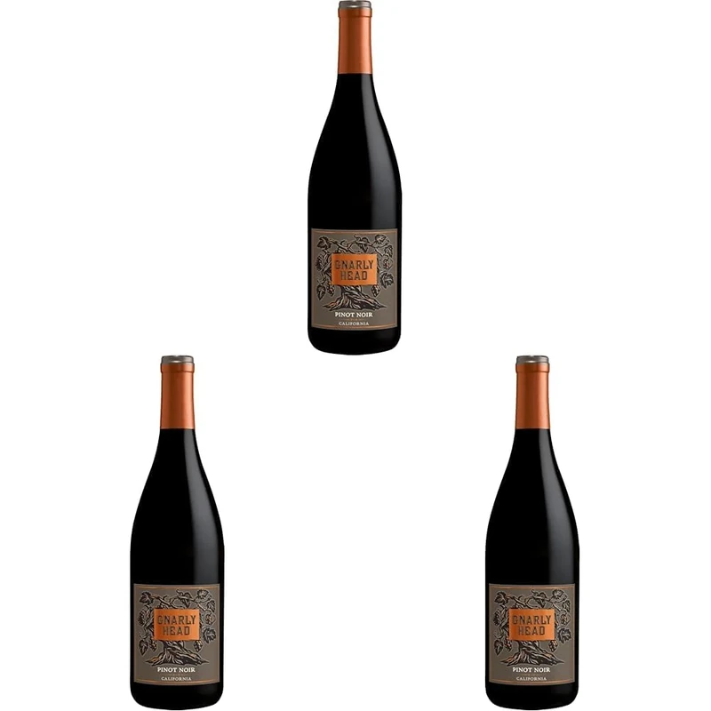 Gnarly Head Pinot Noir, California - 750 ml (Pack of 3)