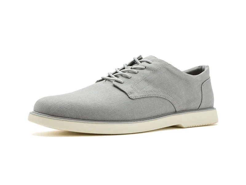 TOMS Men's Joshua Oxford, Drizzle Grey Crosshatch Denim, 12 UK