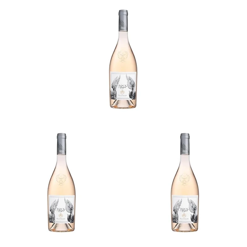 Rock Angel by Caves d'Esclans, Côtes de Provence Rosé, Whispering Angel in a leather jacket, 2023 Vintage, Bottle, 75cl (Pack of 3)