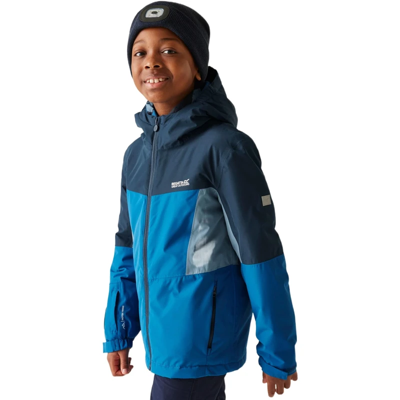 Regatta Kids Beamz Waterproof Jacket Reflective Trims Insulated Breathable Winter Coat