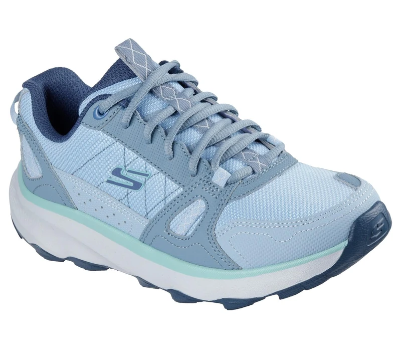 Skechers Women's Ridge Oak Gateway Trail Sneaker, Natural Leather/Textile/Blue Synthetic, 4 UK - Image 1