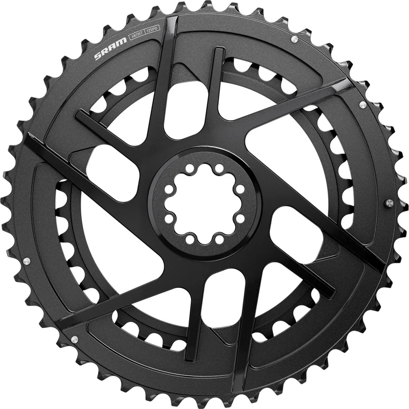 SRAM Rival 2X Kettingbladenset - 46/33t, 2x12-versnellingen, 8-bouten, directe montage, zwart, E1