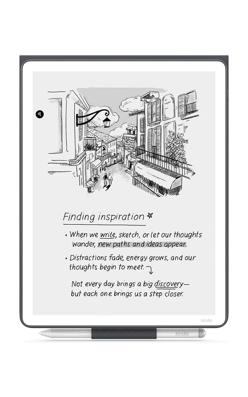 New Amazon Kindle Scribe Folio Cover with Magnetic Attachment, Functional Protective Case - Premium Leather