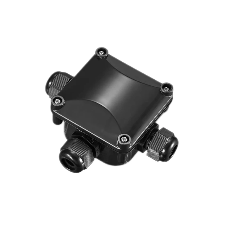 1 x 3 Way Distribution Box Waterproof IP67 – Outdoor Junction Box for Garden, Terrace & Outdoor Area – Cable Junction Box UV-Resistant