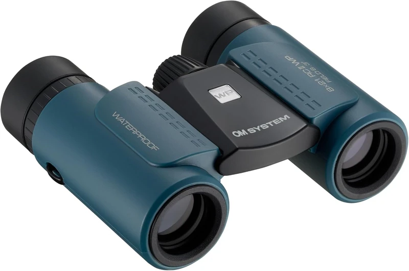 OM SYSTEM 8x21 RC II WP Binoculars Blue – Compact, Waterproof, Multi-Coated, Ultralight Foldable Design Ideal for Outdoor, Travel and Birdwatching, 15 Year Warranty