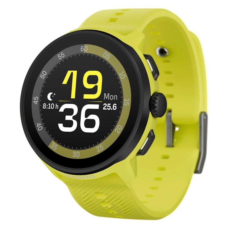 SUUNTO RUN GPS Running Watch, 1.32" AMOLED Touch Screen, Lightweight, Multisport, Activity Tracker, Accurate GPS, Heart Rate/Sleep Tracking, Running, 12-Day Battery Life, 4GB Offline Music Storage