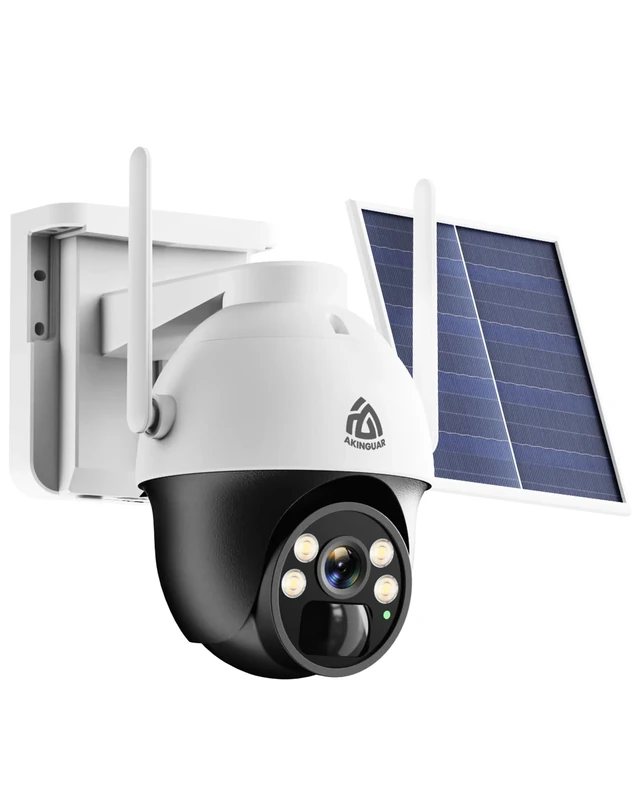 No WiFi Security Camera with 4G LTE SIM Card, 2K Wireless Outdoor Cellular Camera, Unlimited Data Plan, Color Night Vision, Solar Powered,360° Live View & Real-time Alerts,Pecfect for Farm & RV