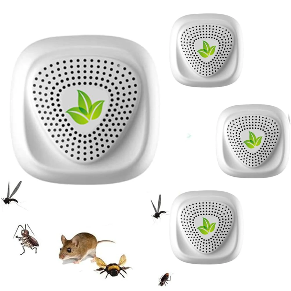 YUCEN Ultrasonic Pest Repeller 4 Pack, Powerful Mouse Repellent, plug-in Pest Control for Bugs, Mosquito, Roach, Ant, Rodent, Mouse, Rat, Spider, Mice, Cockroach