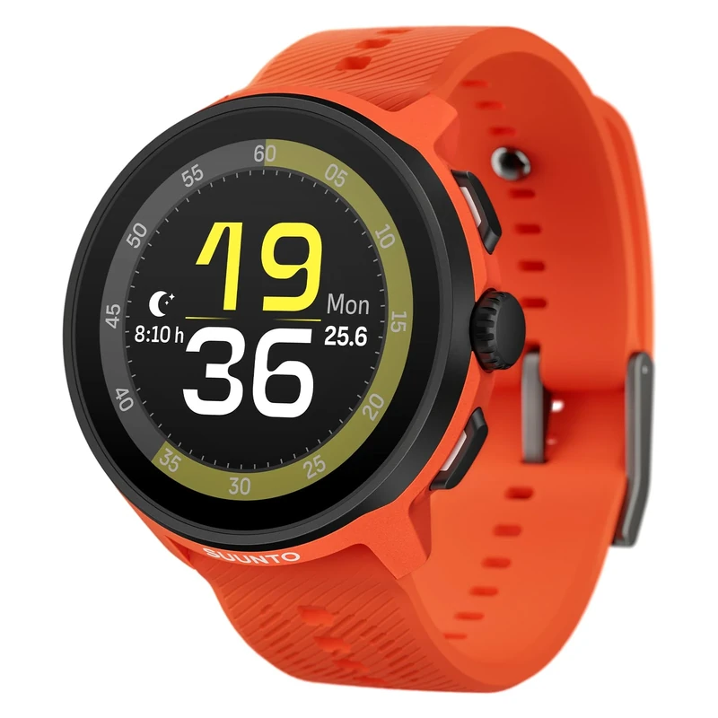 SUUNTO RUN GPS Running Watch, 1.32" AMOLED Touch Screen, Lightweight, Multisport, Activity Tracker, Accurate GPS, Heart Rate/Sleep Tracking, Running, 12-Day Battery Life, 4GB Offline Music Storage