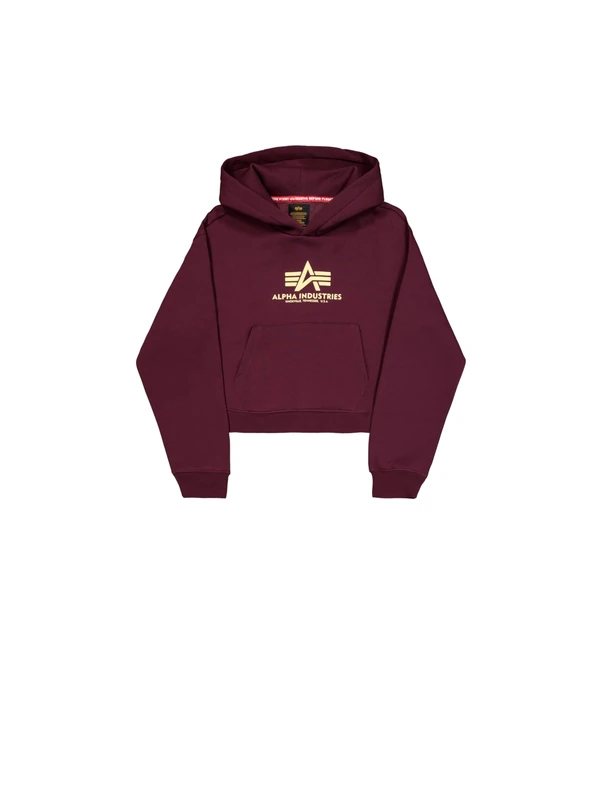 Alpha Industries Women's Basic PP Hoodie, Dark Cherry, M