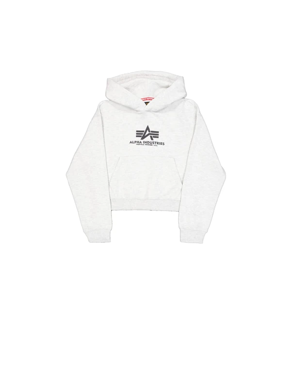 Alpha Industries Women's Basic PP Hoodie, Pastel Grey Melange, XXS