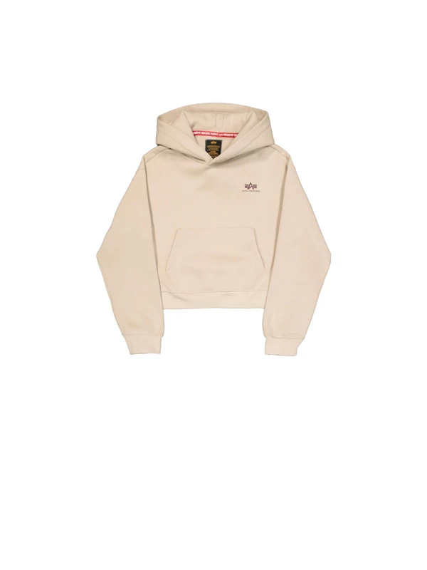 Alpha Industries Women's Basic SL Hoodie, Organic Beige, L - Image 1