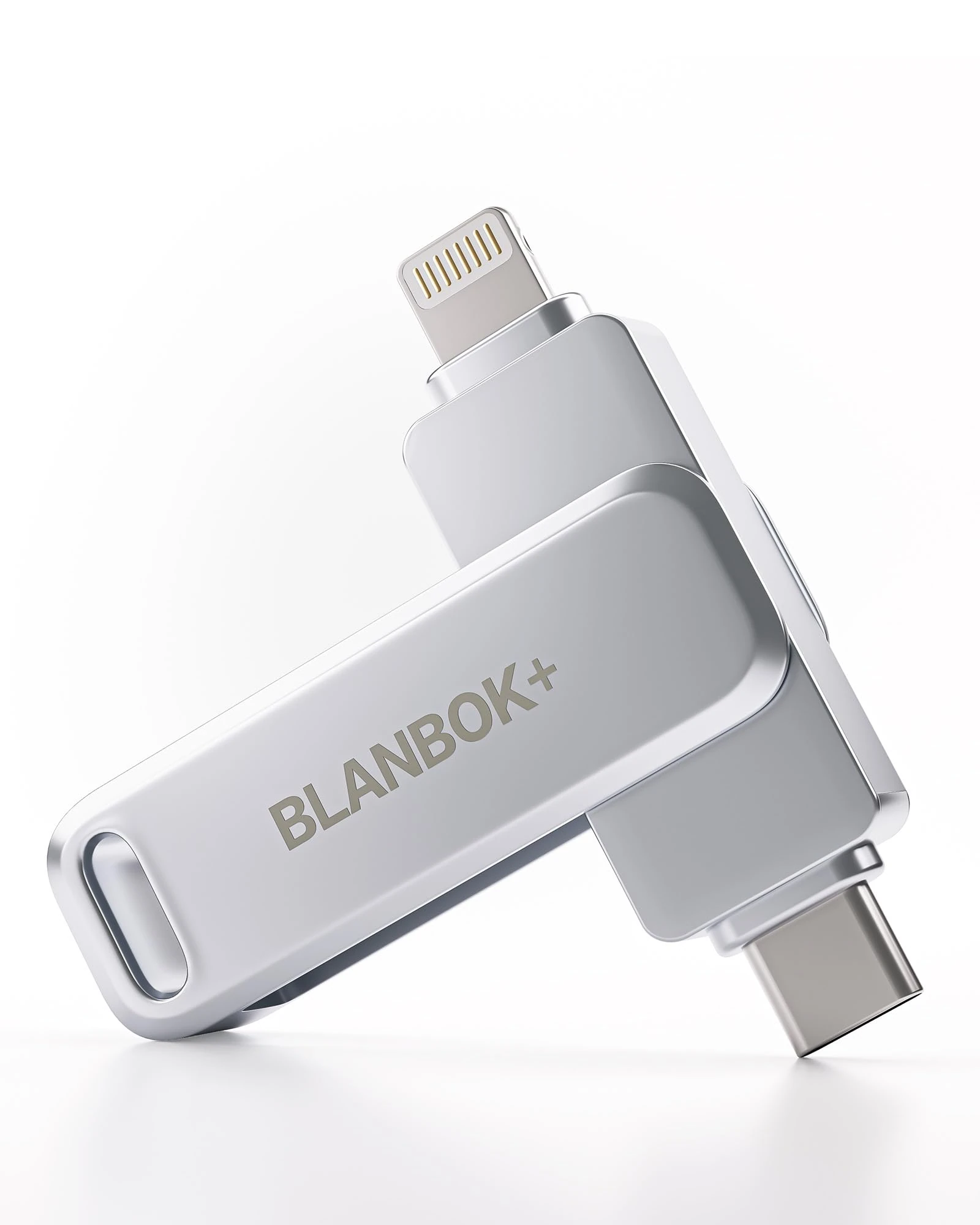 BLANBOK+ MFi Certified USB Stick 512GB for iPhone Photo Stick, USB C Memory Stick High-Speed USB C flash drive, Photo Storage for iPhone/iPad/Android/PC
