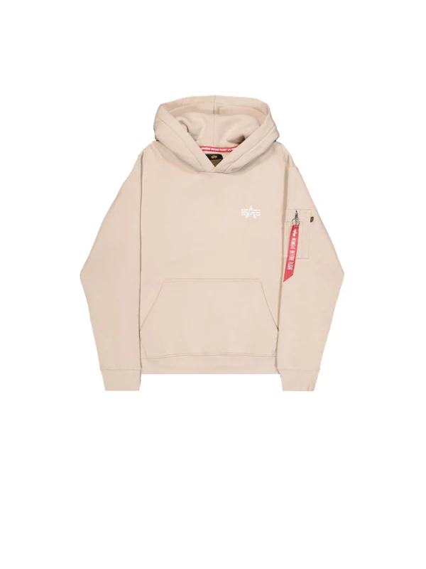 Alpha Industries Men's Signature BP Hoodie Hooded Sweatshirt, Organic Beige, M