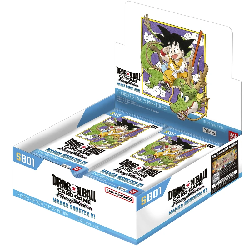 BANDAI | Dragon Ball Super CG: Fusion World - Manga Booster Display 01 (SB-01) | Trading Card | Ages 6+ | 2 Players | 20-30 Minutes Playing Time