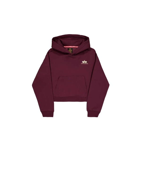Alpha Industries Women's Basic SL Hoodie, Dark Cherry, M - Image 1