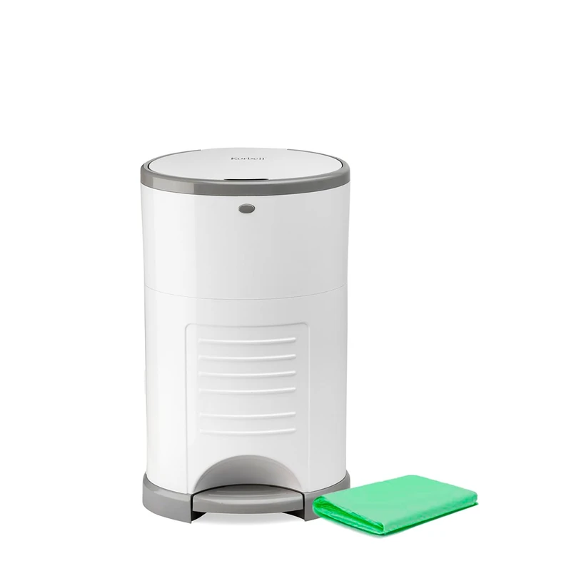 Korbell Mini 9L Hands-Free Eco Friendly Nappy Bin + 1 Refill
