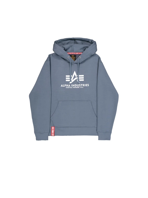 Alpha Industries Men's Basic Hoodie, Denim Blue, S