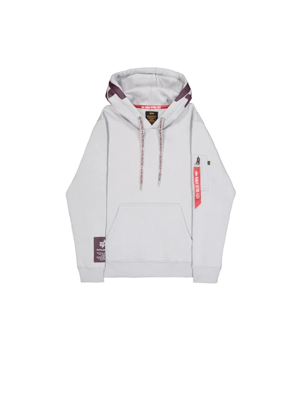 Alpha Industries Men's Hoodie, Pastel Grey, L
