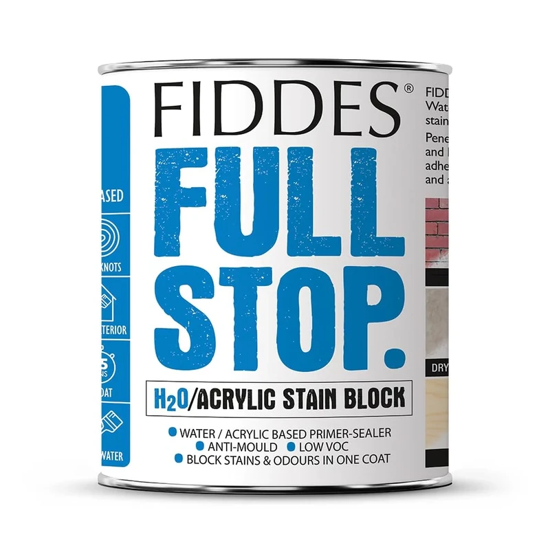Fiddes Full Stop Stain Block Water Based White Primer 5 Litre