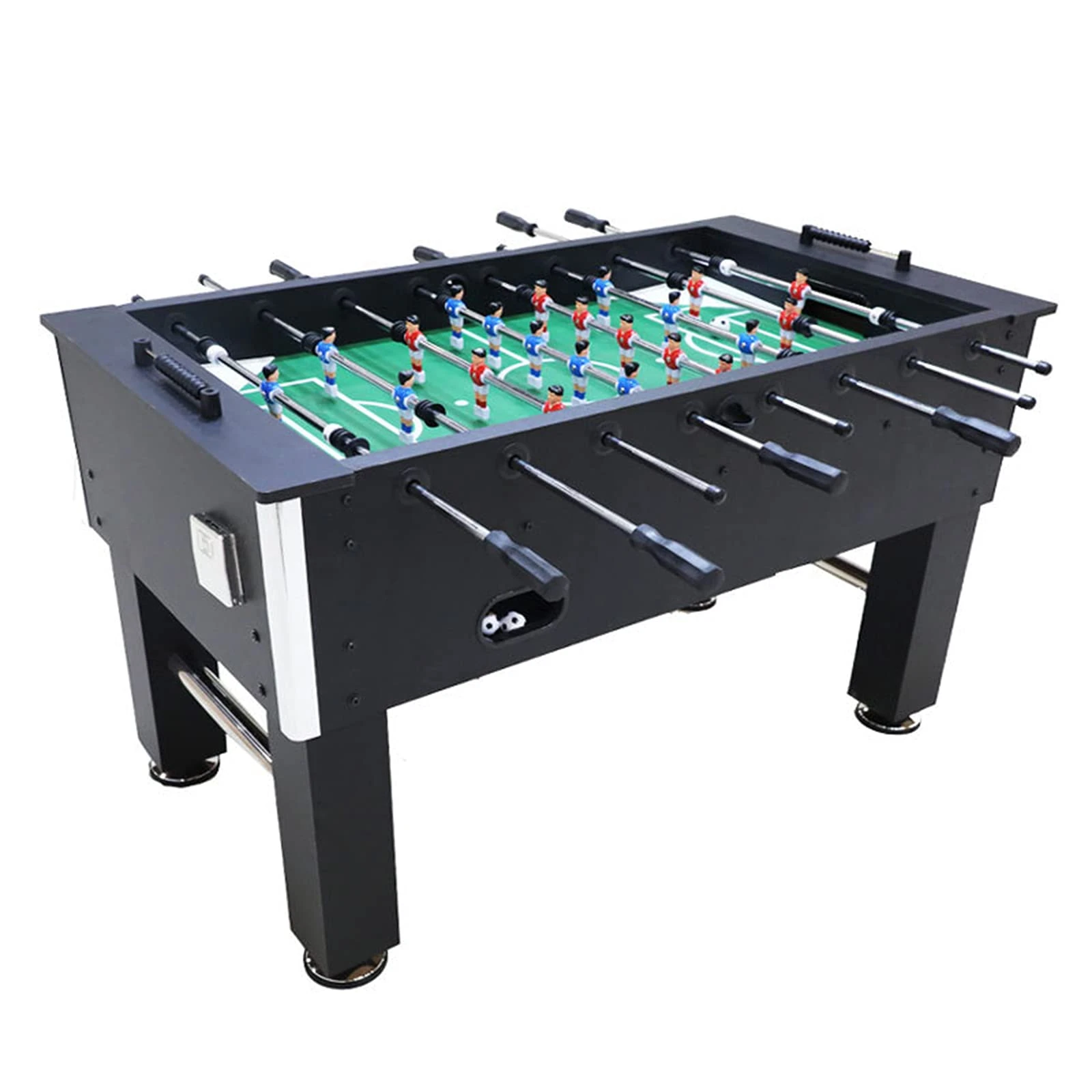 CMOLVUR Table Football Multiplayer Foosball Table, Easy to Assemble Tall Foot Table Football Game, Arcade Table Soccer for Sports Game and Garden