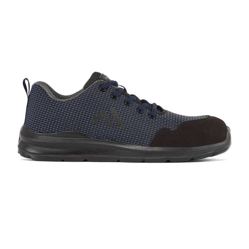Portwest FC72 Composite Trainer S3S Water Resistant Metal Free TPU Toe Bumper Slip Resistant Anti Static Dual Density Oil Resistant Safety Footwear, Navy, 36
