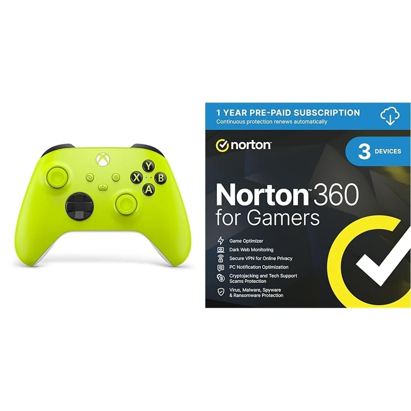 Xbox Norton 360 for Gamers 2025, Antivirus software 3 Devices and 1-year subscription with automatic renewal Wireless Controller Electric Volt - Image 1