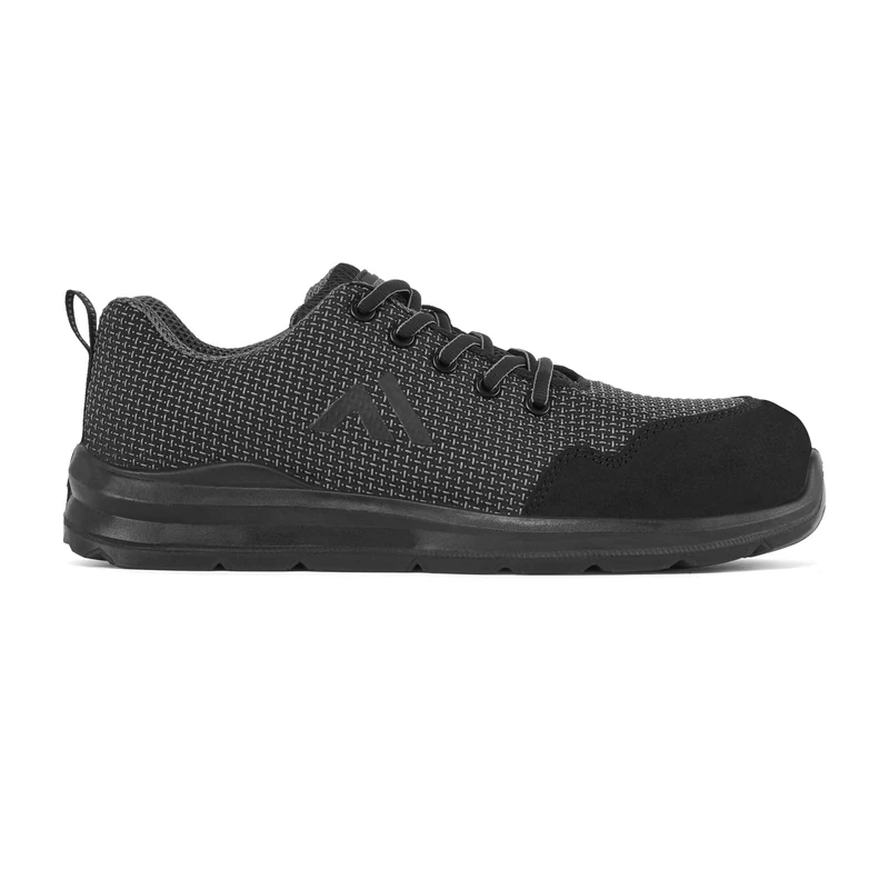 Portwest FC72 Composite Trainer S3S Water Resistant Metal Free TPU Toe Bumper Slip Resistant Anti Static Dual Density Oil Resistant Safety Footwear, Grey, 41