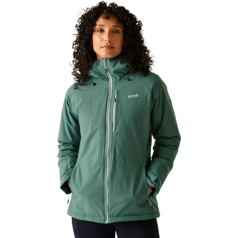 Regatta Womens Highton Stretch Padded Jacket Waterproof Insulated Winter Hiking Coat