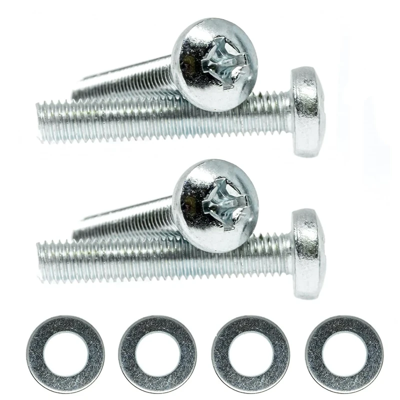 M8 x 30mm TV Wall Mount Bracket Screws for TVs All Brands Pan Head Bolts + Washers H01B