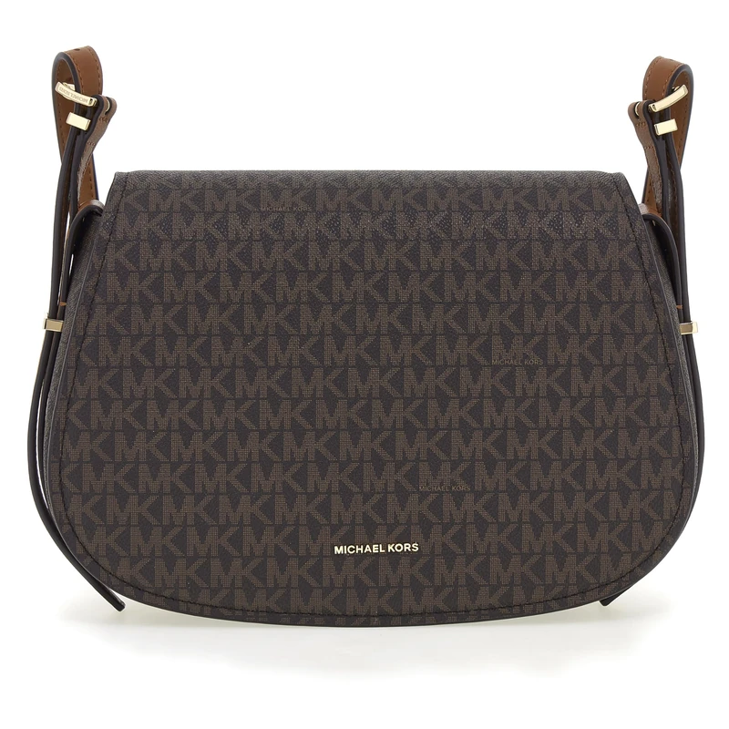 Michael Kors MD FLAP MESSENGER BRN/ACORN