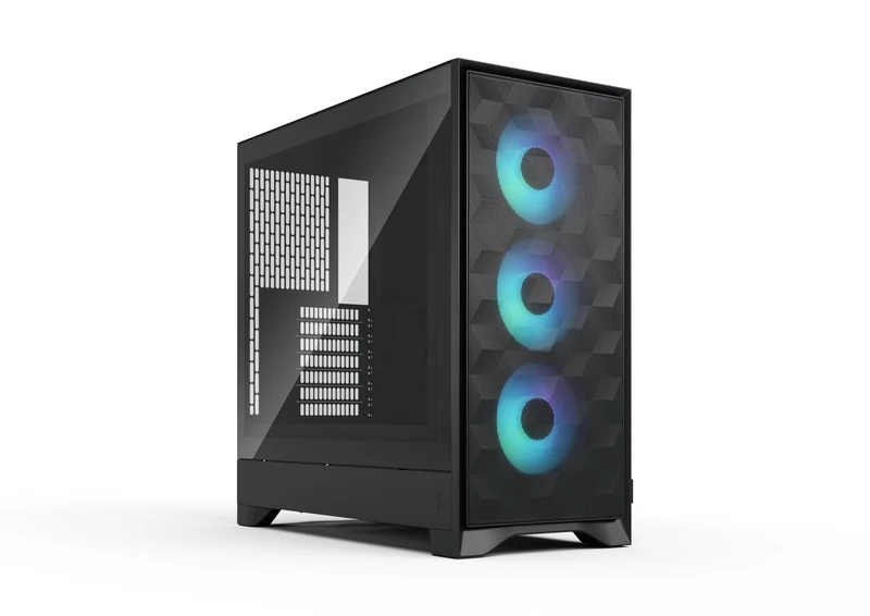 Fractal Design Pop 2 Air Black RGB - Tempered Glass - Performance Airflow PC Gaming Case - Mesh Front Panel - Three 120 mm RGB Fans Included - Spacious Interior - ATX/mATX/ITX Motherboard Support