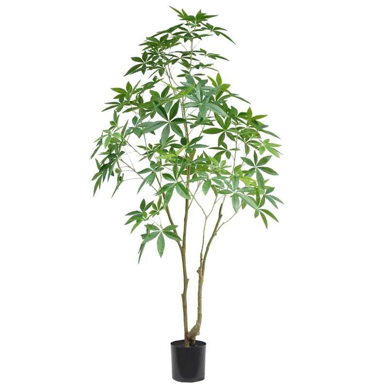 Artificial Money Tree Pachira Realistic Faux Plant