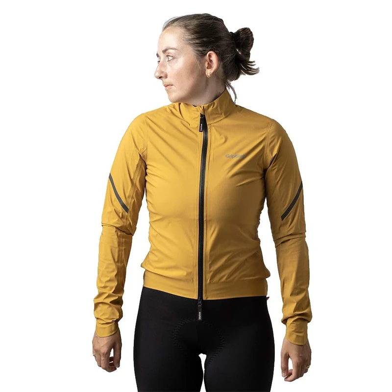 GripGrab PACR Lightweight Waterproof Cycling Rain Jacket for Women Packable Rainproof Road MTB Gravel Bike Jacket Tight