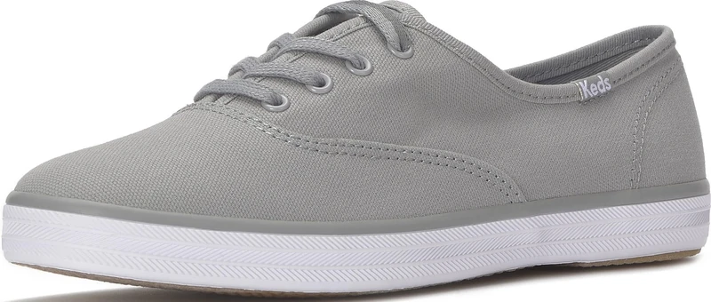 Keds Women's Champion Canvas Lace Up Sneaker, Ultimate Grey Canvas, 7 UK