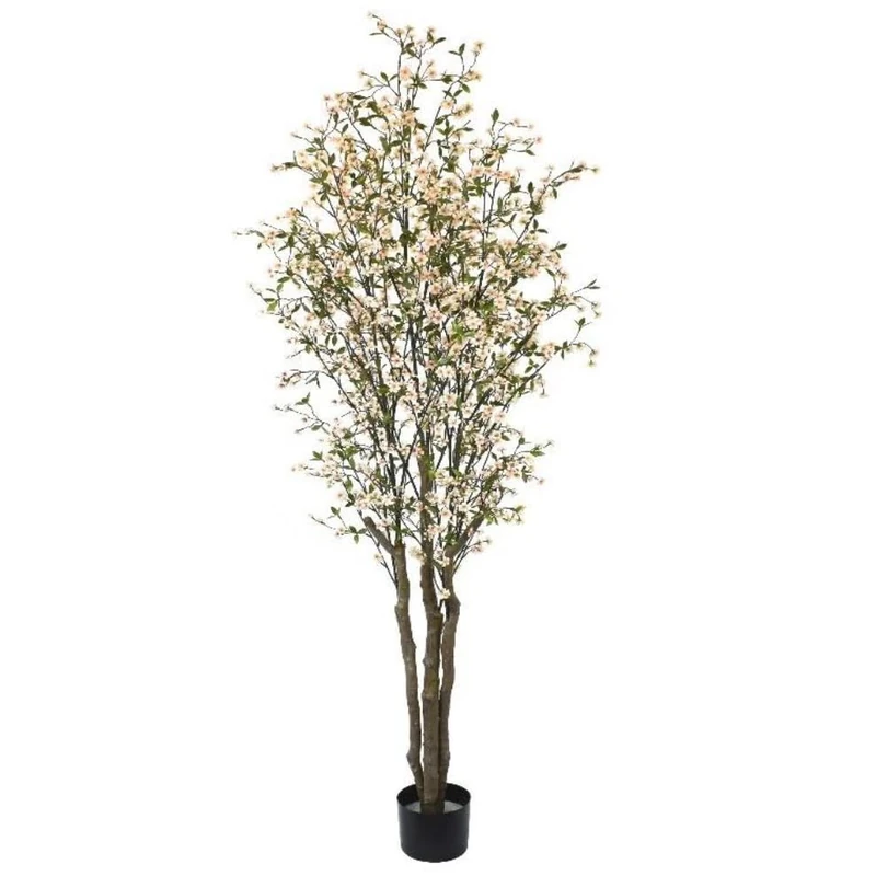 Leaf Retardant Artificial Tree, 210cm Cherry Fire Resist, 210 cm