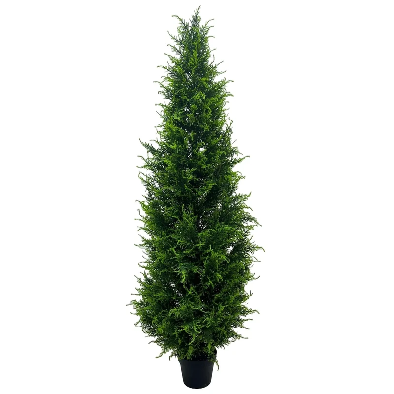 Leaf Artificial Cypress Confier Trees, 150cm Cedar UV, 150 cm