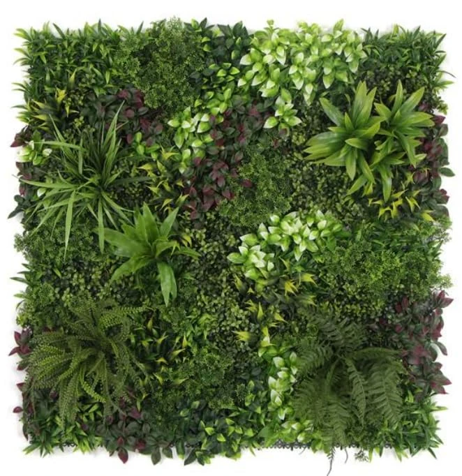 Leaf Artificial Green Wall Panels UK, 100cm Exotic Foliage UV, 100 cm
