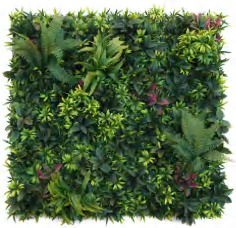 Leaf Artificial Green Wall Foliage Panels UK, 100cm Woodland Fern UV, 100 cm