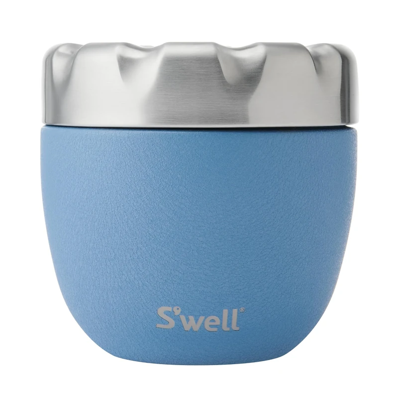 S'well Eats Stainless Steel Food Bowls, 636ml, Desert Sky, Triple-Layered Vacuum-Insulated Containers Keeps Food Cold for 11 Hours and Hot for 7 Hours, Condensation Free, BPA Free