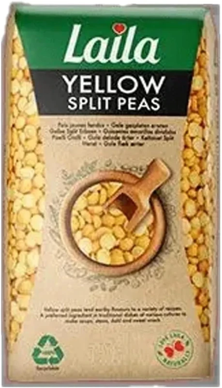 Laila Yellow Split Peas, 1Kg (Pack of 4)
