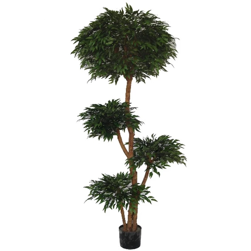 Leaf Retardant Artificial Tree, 180cm Ruscus Fire Resist, 180 cm