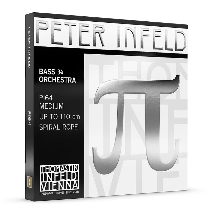 Thomastik Infeld - Double Bass E String medium 3/4 - PI 64 Spiral Core, Chrome Steel Wound - Tension 30.5kg/67.2lbs