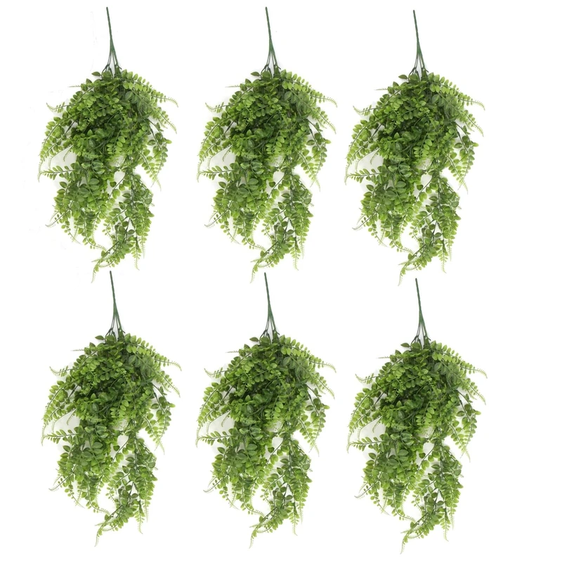 Leaf Artificial Hanging Plants Multipacks Fire Resistant UV Resistant, 6 X 85cm Green Pothos