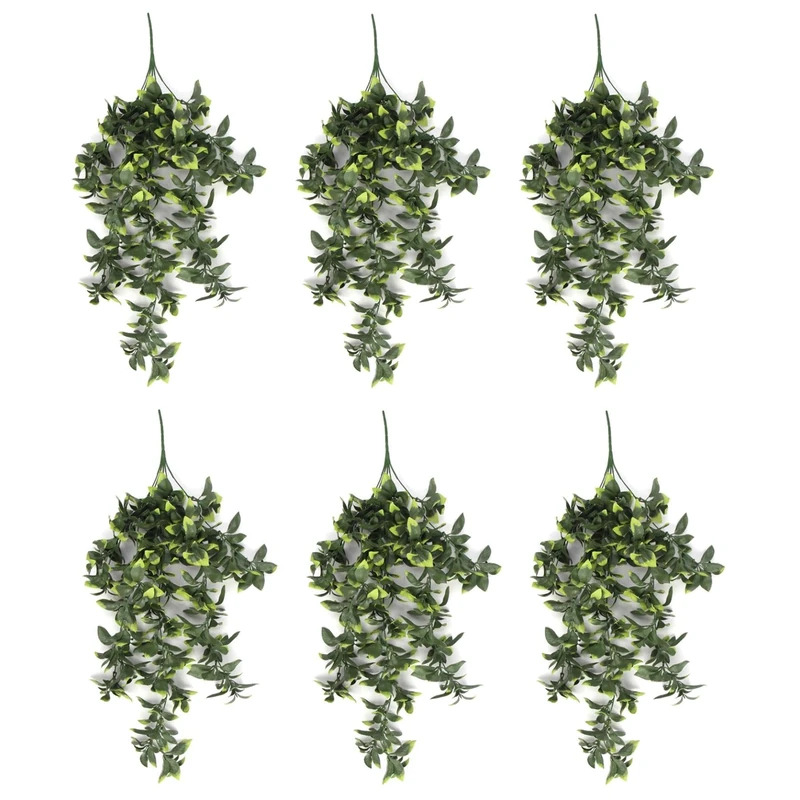 Leaf Artificial Hanging Plants Multipacks Fire Resistant UV Resistant, 6 X 71cm Pothos