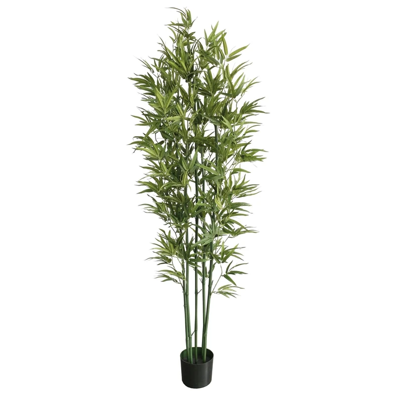 Leaf Premium Artificial Plants, 180cm Natural Bamboo, 180 cm