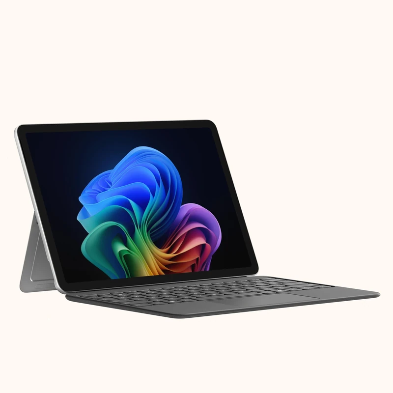 Microsoft Surface Pro Including Keyboard | Copilot+ PC | 12” LCD Touchscreen | Snapdragon® X Plus | 16GB Memory | 512GB SSD | Latest Model, 1st Edition | Platinum